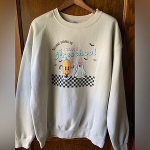 Halloween Preschool teacher sweatshirt NEW